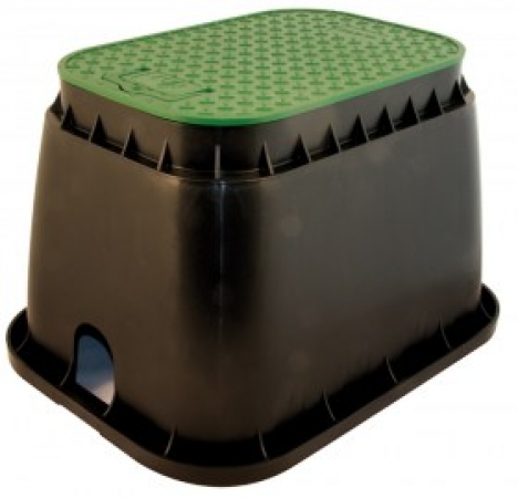 Ventilkasten Rain-Bird Standard groß eckig, Masse: 660 x 555 x 330 mm, kompatibel mit Rain-Bird / Hunter Magnetventilen, Ventilbox vergleichbar zu VBA0265